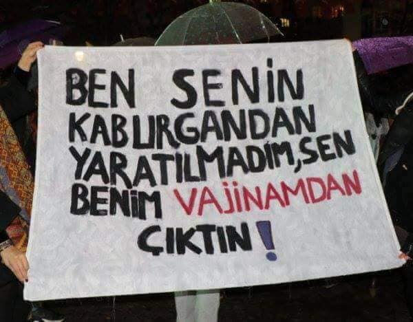 vajinadan çıktın